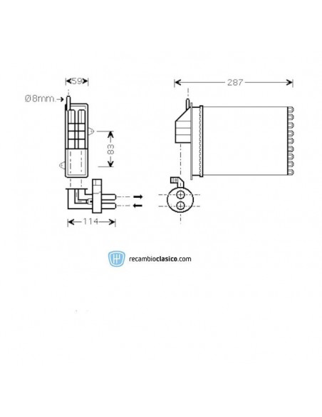 Comprar radiador de calefacción FIAT Seicento 97-10 online