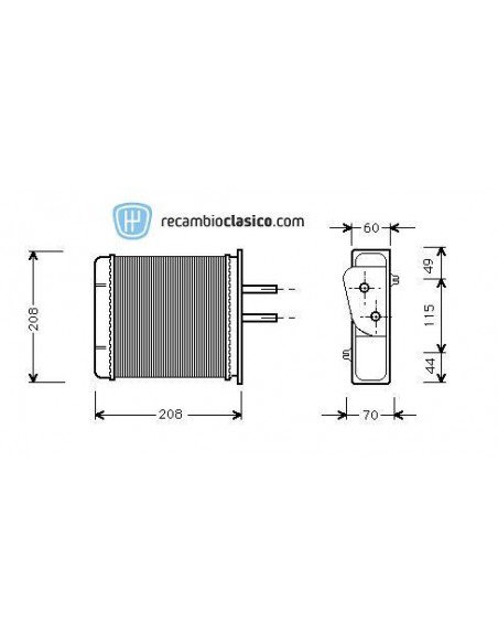 Comprar radiador de calefacción FIAT Punto (M. Marelli) online