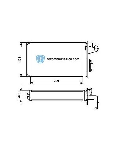 Comprar radiador de calefacción ALFA ROMEO 155 online
