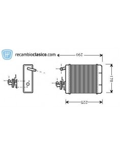 Comprar radiador de calefacción seat Panda 80-04 online