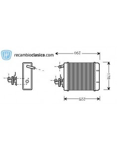 Comprar radiador de calefacción FIAT Panda 80-04 online