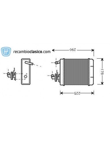 Comprar radiador de calefacción FIAT Panda 80-04 online