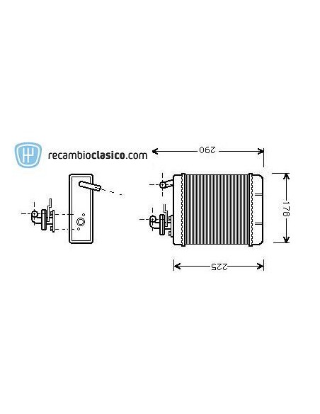 Comprar radiador de calefacción FIAT Panda 80-04 online