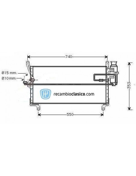 Comprar Condensador aire acondicionado FIAT Punto 55/60/75 95-