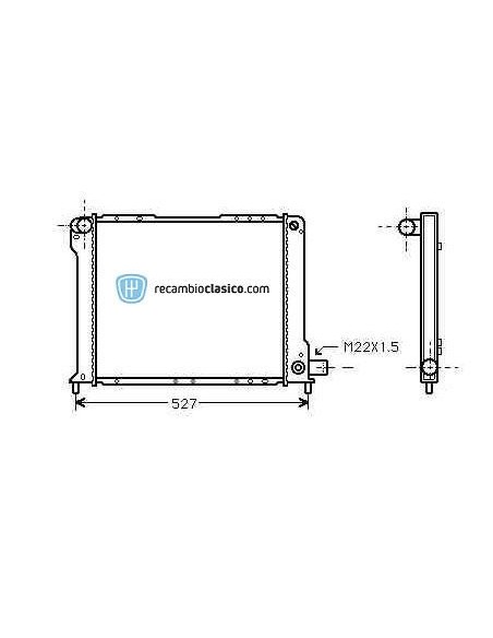 Comprar Radiador refrigeración FIAT Croma 1600/2000 86-92 online