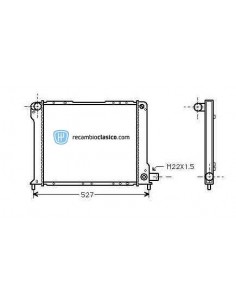 Comprar Radiador refrigeración LANCIA Thema 2000 ie 86-92 online