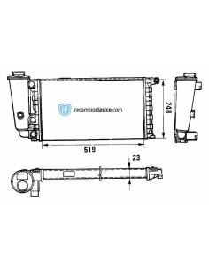 Comprar Radiador refrigeración FIAT Panda online