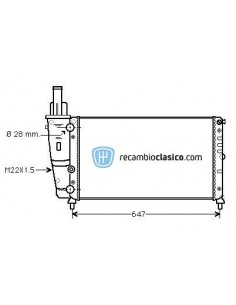 Comprar Radiador refrigeración LANCIA Y 1.1 / 1.2 / 1.4 93-99