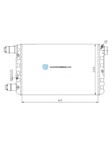 Comprar Radiador refrigeración FIAT Cinquecento 900/SEICENTO
