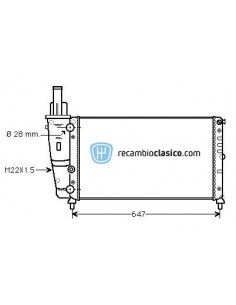 Comprar Radiador refrigeración LANCIA Y 1.1 / 1.2 / 1.4 93-99