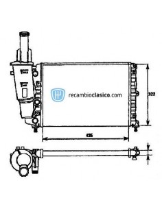 Comprar Radiador refrigeración FIAT Punto 55 online