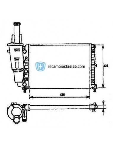 Comprar Radiador refrigeración FIAT Punto 55 online