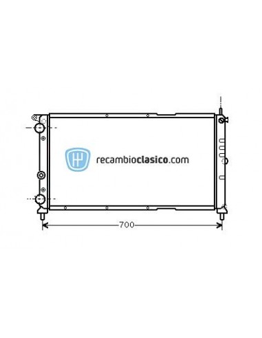 Comprar Radiador refrigeración FIAT Punto 1.7 / 1.9 D / TD 93-