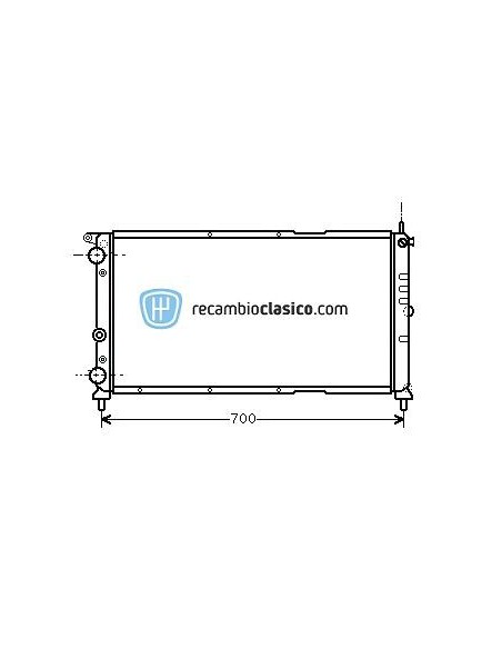 Comprar Radiador refrigeración FIAT Punto 1.7 / 1.9 D / TD 93-