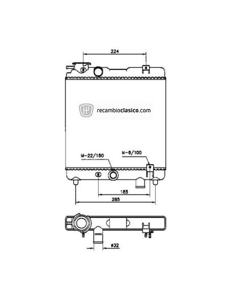 Comprar Radiador refrigeración SEAT Marbella 0.8/0.9 online