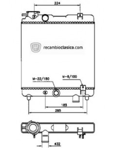 Comprar Radiador refrigeración FIAT Panda 650/800/900/1000