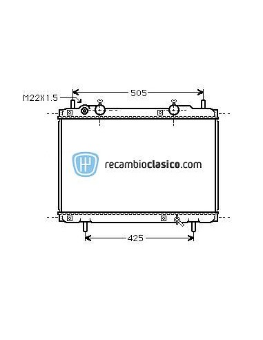 Comprar Radiador refrigeración FIAT Bravo/Brava/Marea 1.4 +A.C.