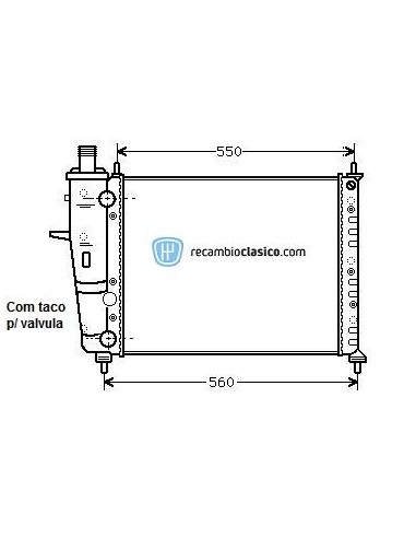 Comprar Radiador refrigeración FIAT Brava/Brava/Marea 1.2i 16v