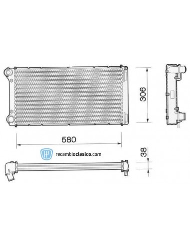 Comprar Radiador refrigeración FIAT Punto II 1.8i / 1.9D/JTD AC