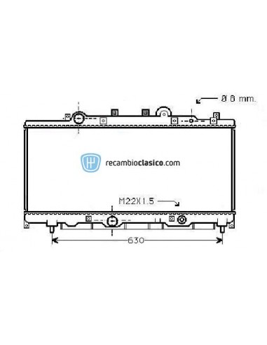 Comprar Radiador refrigeración FIAT Punto 90 1.6 AC 93- online