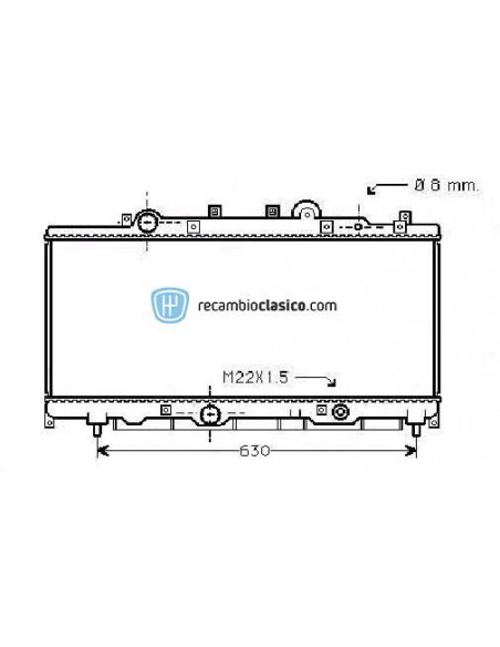 Comprar Radiador refrigeración FIAT Punto 90 1.6 AC 93- online