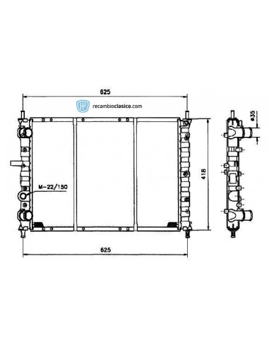 Comprar Radiador refrigeración FIAT Bravo / Brava / Marea 1.9