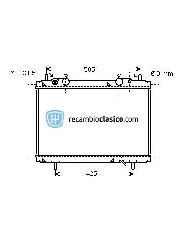 Comprar Radiador refrigeración FIAT Brava 1.4/1.8/1.9D 95-01 /
