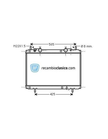 Comprar Radiador refrigeración FIAT Brava 1.4/1.8/1.9D 95-01 /