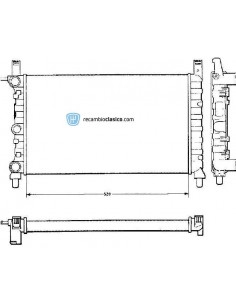 Comprar Radiador refrigeración FIAT Uno 1.3 D/DS 83- online