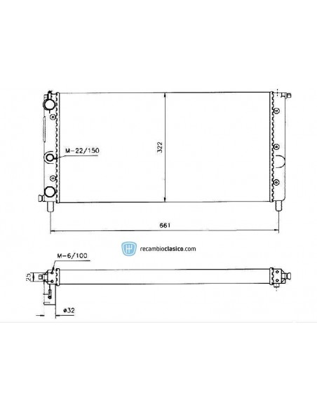 Comprar Radiador refrigeración FIAT Fiorino II 60 1.7D online