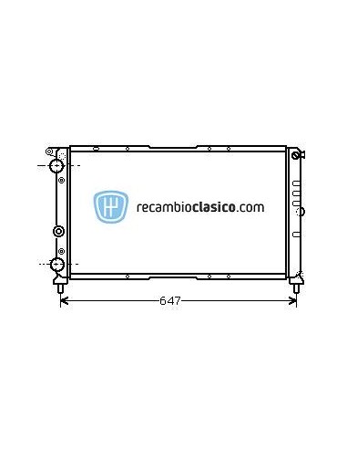 Comprar Radiador refrigeración FIAT Punto 1.4 GT TURBO 93-