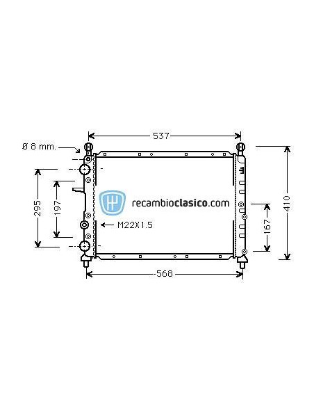 Comprar Radiador refrigeración LANCIA Dedra I 1.4/1.6 AC 90-