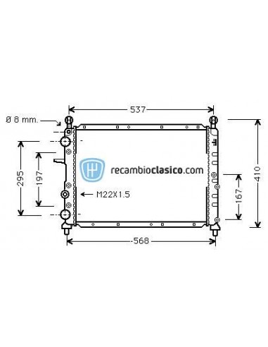 Comprar Radiador refrigeración FIAT Tipo/Tempra 1.4/1.6 AC