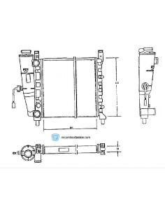 Comprar Radiador refrigeración FIAT Uno 45S online
