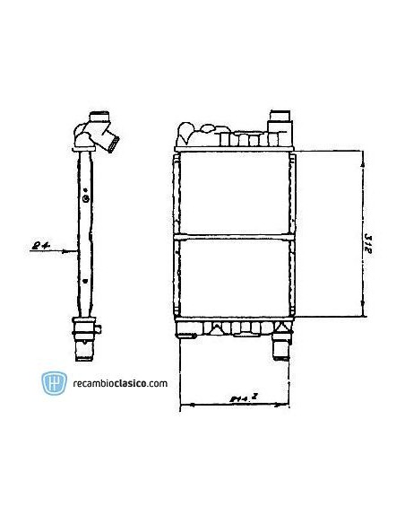 Comprar Radiador refrigeración FIAT Cinquecento 0.7 91-98 online