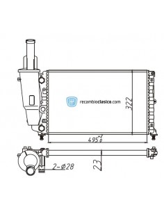 Comprar Radiador refrigeración FIAT Punto 60 1.2 online