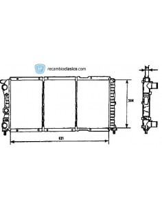 Comprar Radiador refrigeración FIAT Punto 1.7 / 1.9 D / TD 93-