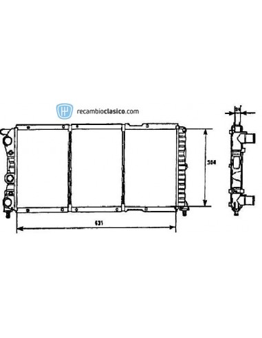 Comprar Radiador refrigeración FIAT Punto 1.7 / 1.9 D / TD 93-