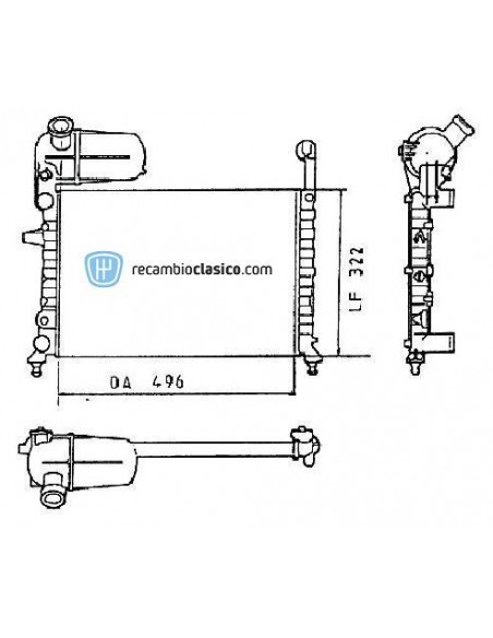 Comprar Radiador refrigeración FIAT Tipo 1.4/Tempra 1.4 online