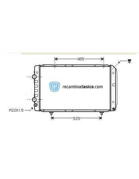 Comprar Radiador refrigeración FIAT DUCATO 1.9TD/2.5D/TD 94-02