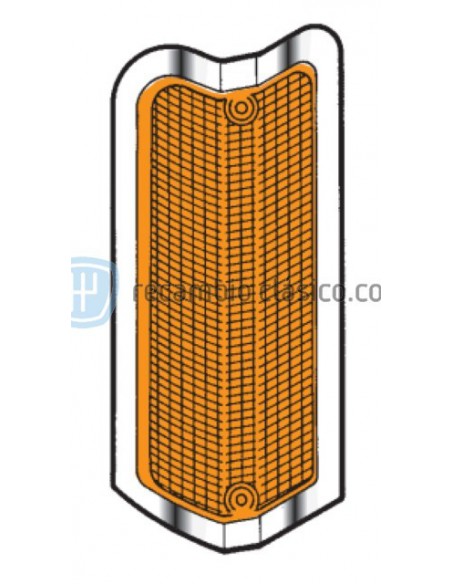 Comprar Tulipa delantera intermitente derecho borde cromado
