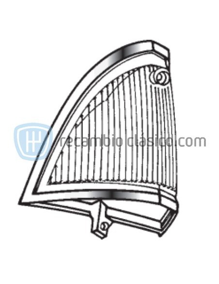 Comprar Tulipa intermitente blanco delantera izquierda borde