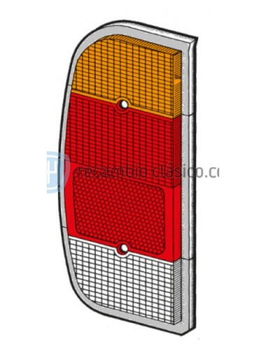 Comprar Tulipa trasera izquierda con borde cromado Ford Taunus