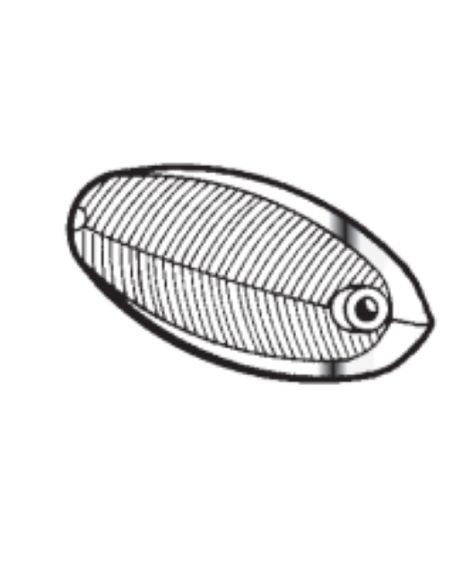 Comprar Tulipa blanca aleta intermitente borde cromado Ford