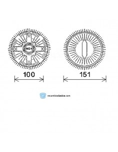 Comprar embrague viscoso de ventilador FORD Transit 2.5 DI 76CV