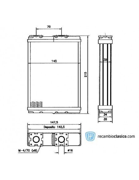 Comprar radiador de calefacción FORD Maverick 93-98 online