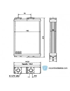 Comprar radiador de calefacción NISSAN Vanette 96- online