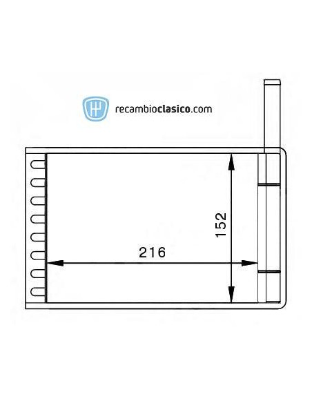 Comprar radiador de calefacción FORD Fiesta III