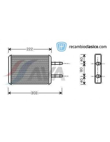 Comprar radiador de calefacción FORD Transit 2.0/2.5/2.9EFi