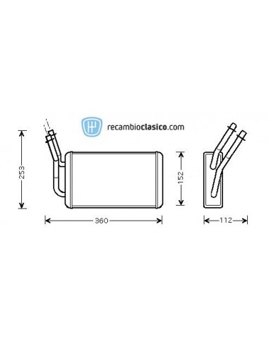 Comprar radiador de calefacción FORD Transit (-AC) 00- online